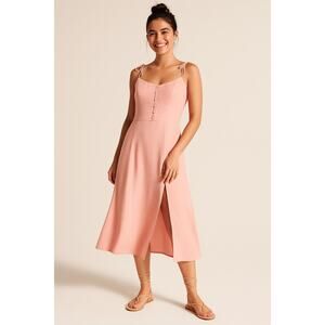 Abercrombie & Fitch Pink Maxi Dress - Size L
